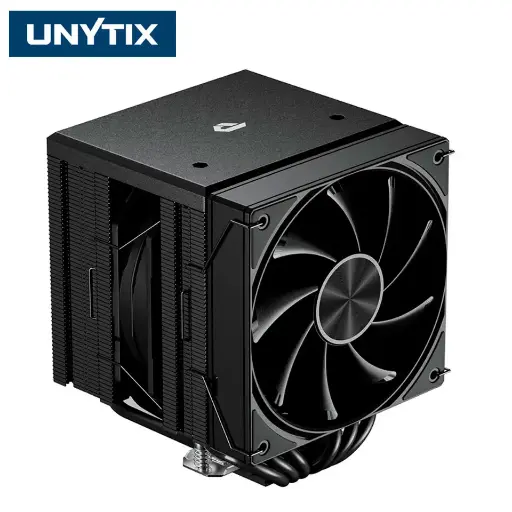 [VCPU2X1204P] Disipador CPU Gaming Doble Torre, 6 Heat Pipes, 2x 120mm PWM - Negro - Unytix One UE2K6